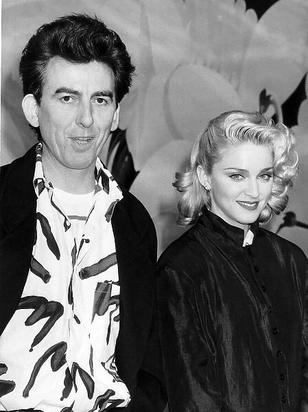 Madonna & George Harrison, 19th October 1986. Madonnas movie '