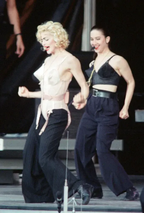 Framed Print : Madonna performing at Eriksberg during her Blond Ambition World Tour. 30th June 1990 Framed Print : Madonna performing at Eriksberg during her Blond Ambition World Tour. 30th June 1990