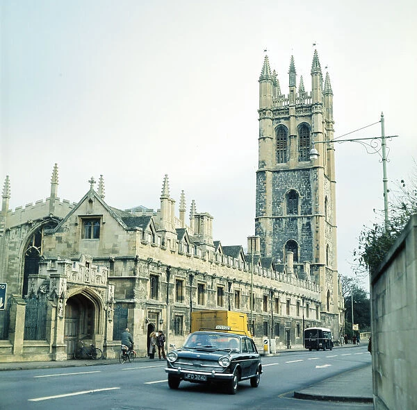 Magdalen College, Oxford University, Oxfordshire. January 1972