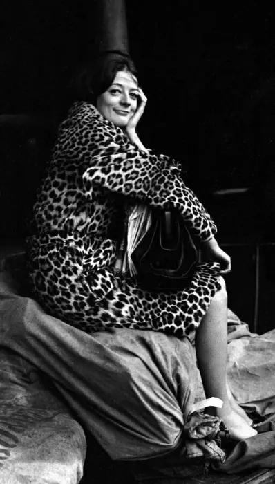 Framed Print : Maggie Smith March 1964 Actress Pictured at train station plaform as she waits for a Framed Print : Maggie Smith March 1964 Actress Pictured at train station plaform as she waits for a