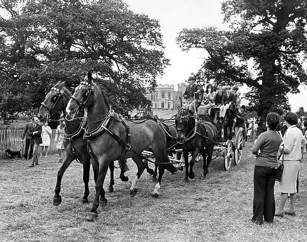 The magnificent 'Coach and Four'which gave rides to visitors to the Game Fair