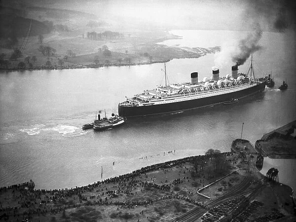 The maiden voyage of the Queen Mary. 27th May 1936