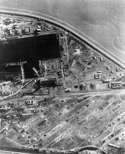 The main ammunition depot at Mariensiel after the RAF bombing raid of 11-12 February 1943