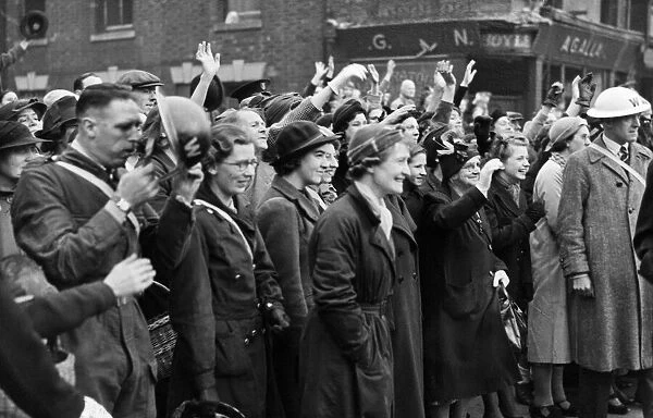 His Majesty King George VI and Queen Elizabeth visit to Hull during the Second World War