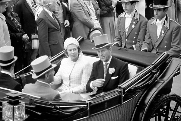 Her Majesty Queen Elizabeth II and her husband Prince Philip