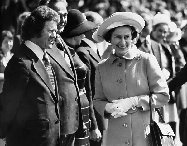 Her Majesty Queen Elizabeth II in Stockport, Greater Manchester during her North West