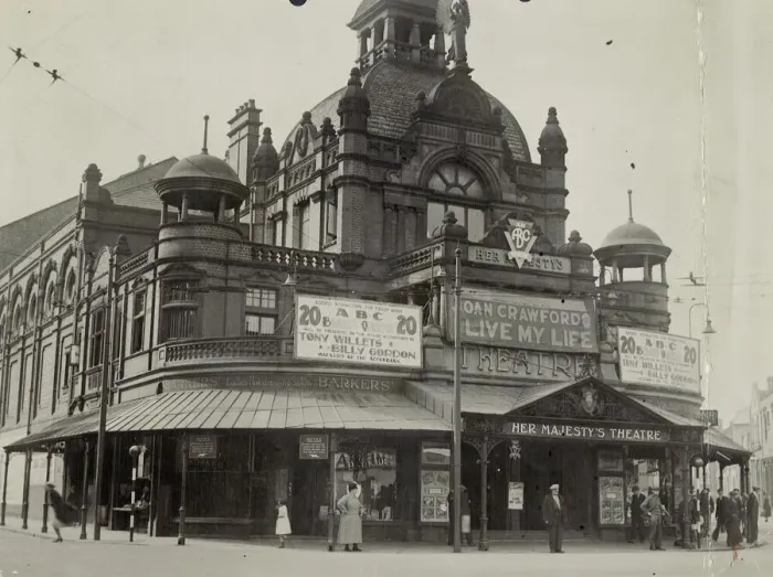 Framed Print : Her Majestys Theatre, Walsall. 19-05-1936 Framed Print : Her Majestys Theatre, Walsall. 19-05-1936