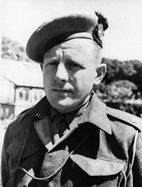 Major Cunningham A  /  B. M of a Canadian Infantry Brigade awarded the DSO for his actions