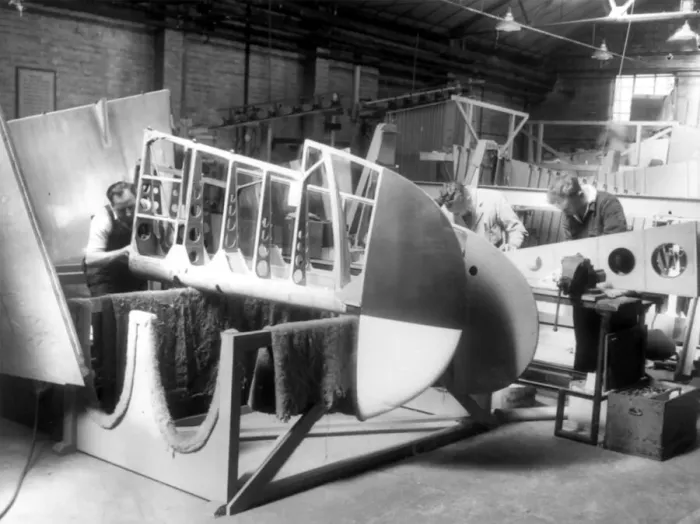 Framed Print : Making aircraft parts for planes like the Bristol Btitannia, Comet Framed Print : Making aircraft parts for planes like the Bristol Btitannia, Comet