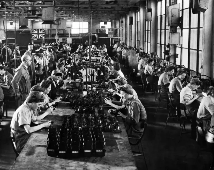Framed Print : Making meters at Prescot. British Insulated Callenders Cables factory Framed Print : Making meters at Prescot. British Insulated Callenders Cables factory