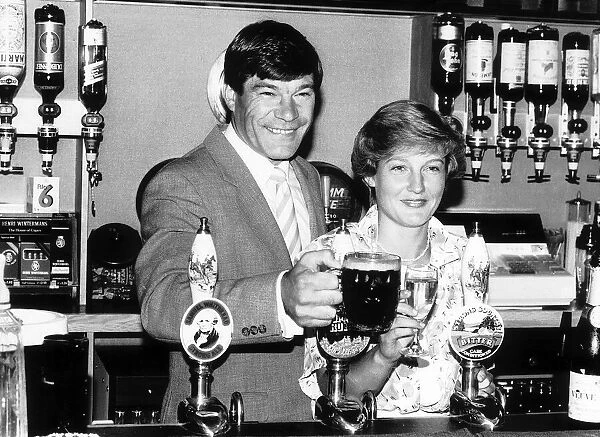 Malcolm MacDonald with his wife in a pub August 1985