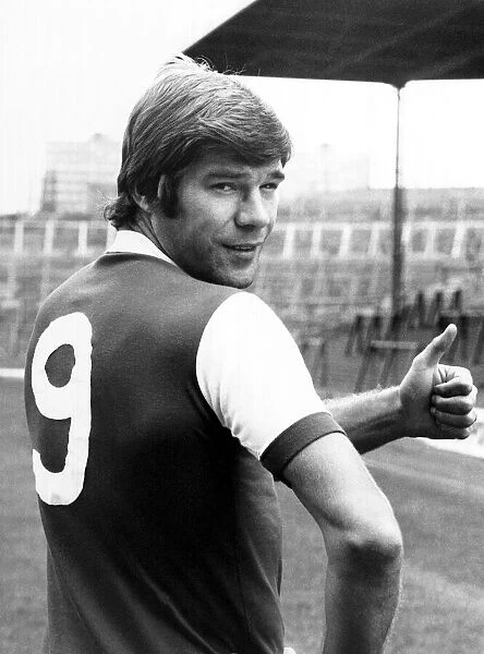 Malcolm McDonald Football Player of Arsenal - wearing the number 9 shirt after