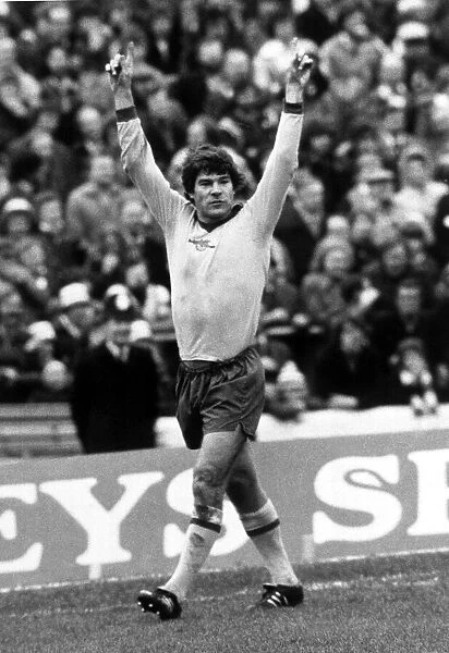 Malcolm McDonald Football Player of Arsenal - celebrates after scoring against