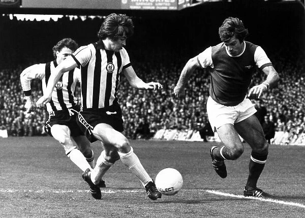 Malcolm McDonald Football Player of Arsenal - in action against Newcastle United