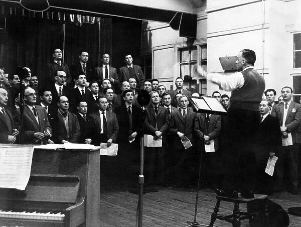 Male Choir 1963. With the natural discipline of well groomed singers members of