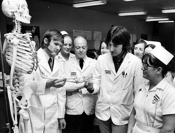 Male nurses at Walsgrave Hospital, Coventry. 22nd May 1974