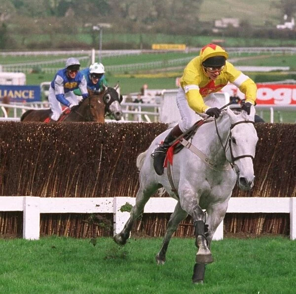 One Man and Brian Harding winning the Queen Mother Champion Chase at Cheltenham in March