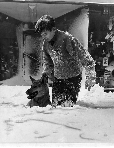 One man - George Williams and his dog, pictured in Clifton Street