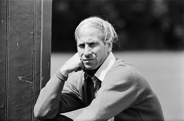 A man alone with his thoughts, Bobby Charlton, photographed the day before the World Cup