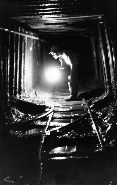 Manager, Charlie Fisher, of the Smithy Dene Drift Coal Mine, Chester-le-Street
