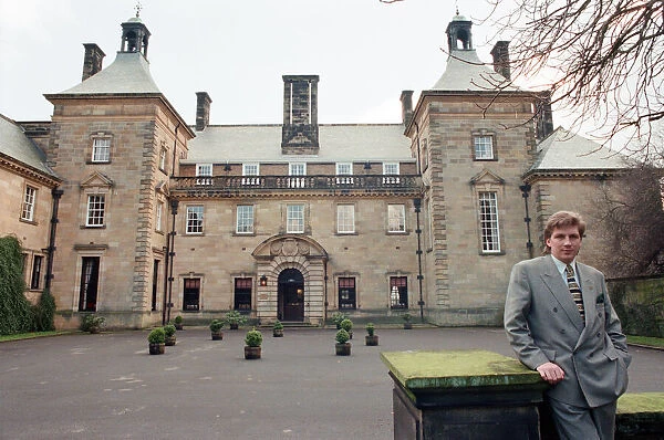The manager of Crathorne Hall Hotel, Mr Julian Ayres pictured outside the front of