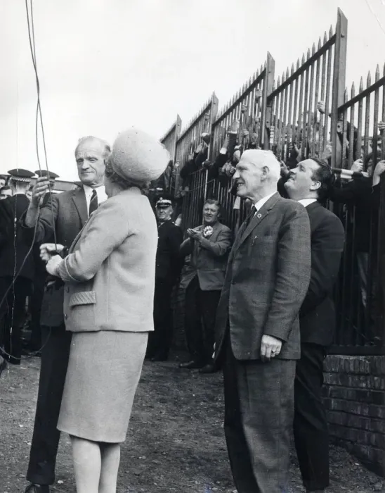 Framed Print : manager jock stein and chairman bob kelly watch mrs kelly unfurl the league flag Framed Print : manager jock stein and chairman bob kelly watch mrs kelly unfurl the league flag
