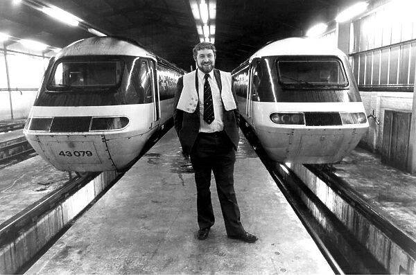 Manager Peter Edwards in the Inter-City 125 shed on 18th August 1984