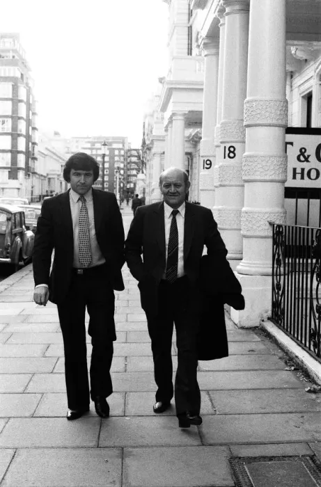 Framed Print : Manager Terry Venables and Chairman Jim Gregory of Queens Park Rangers F Framed Print : Manager Terry Venables and Chairman Jim Gregory of Queens Park Rangers F