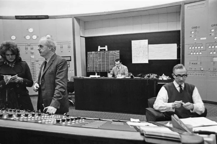 Framed Print : Manchester and Area electricity control room where all the power cut decisions are taken Framed Print : Manchester and Area electricity control room where all the power cut decisions are taken