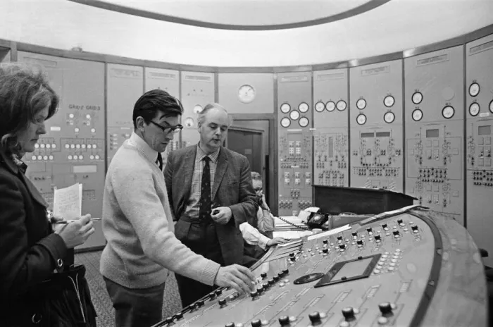 Framed Print : Manchester and Area electricity control room where all the power cut decisions are taken