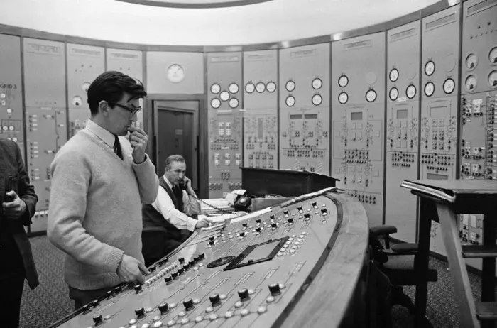 Framed Print : Manchester and Area electricity control room where all the power cut decisions are taken Framed Print : Manchester and Area electricity control room where all the power cut decisions are taken