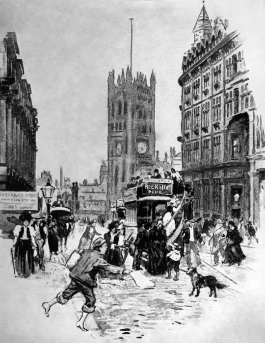 Framed Print : Manchester Cathedral, illustration, Circa 1880. Manchester Cathedral is a medieval church Framed Print : Manchester Cathedral, illustration, Circa 1880. Manchester Cathedral is a medieval church