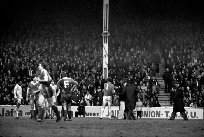 Framed Print : Manchester City 3 v. Middlesbrough 2. Division One Football. January 1981 MF01-13-114 Framed Print : Manchester City 3 v. Middlesbrough 2. Division One Football. January 1981 MF01-13-114