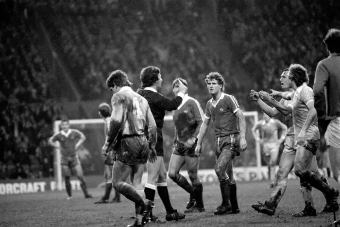 Framed Print : Manchester City 3 v. Middlesbrough 2. Division One Football. January 1981 MF01-13-030 Framed Print : Manchester City 3 v. Middlesbrough 2. Division One Football. January 1981 MF01-13-030