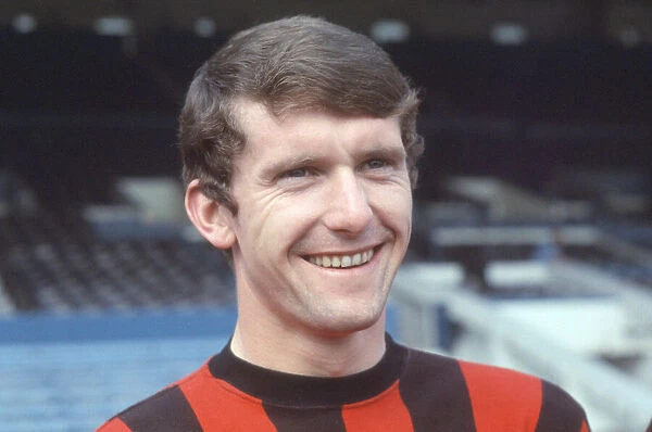 Manchester City FC - Mike Doyle wearing cup final strip. 18th April 1969