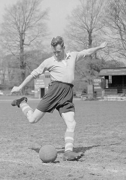 Manchester City footballer Don Revie seen here on the training ground