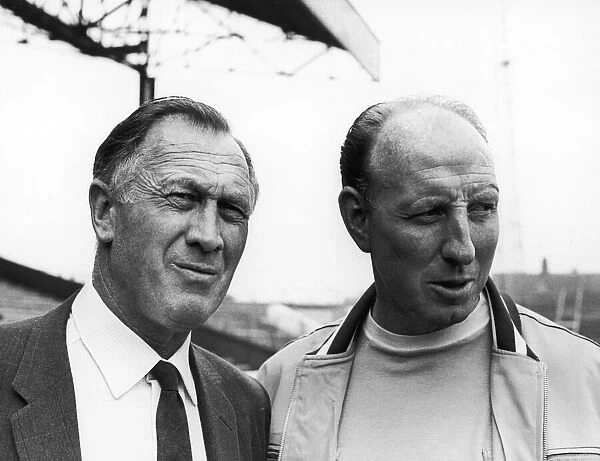 Manchester City Manager Joe Mercer seen here with Dave Ewing at Maine Road