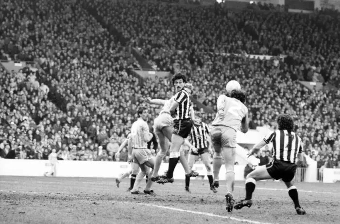 Framed Print : Manchester City v. Newcastle. February 1984 MF14-11-024 The final score was a two one