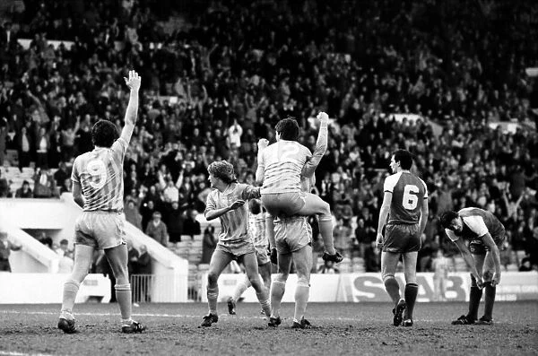 Manchester City v. Shrewsbury. March 1984 MF14-18-036 The final score was a one nil