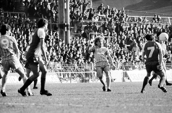 Manchester City v. Shrewsbury. March 1984 MF14-18-011 The final score was a one nil