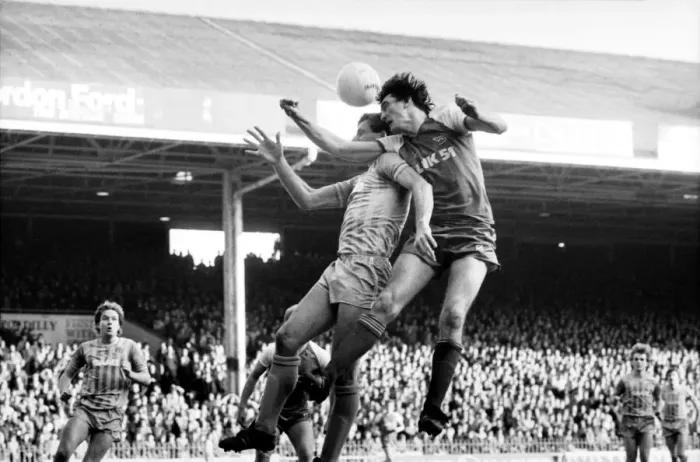 Framed Print : Manchester City v. Shrewsbury. March 1984 MF14-18-005 The final score was a one nil Framed Print : Manchester City v. Shrewsbury. March 1984 MF14-18-005 The final score was a one nil