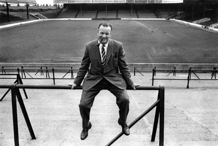 Framed Print : Manchester Citys new manager George Poyser. June 1963 P007344 Framed Print : Manchester Citys new manager George Poyser. June 1963 P007344