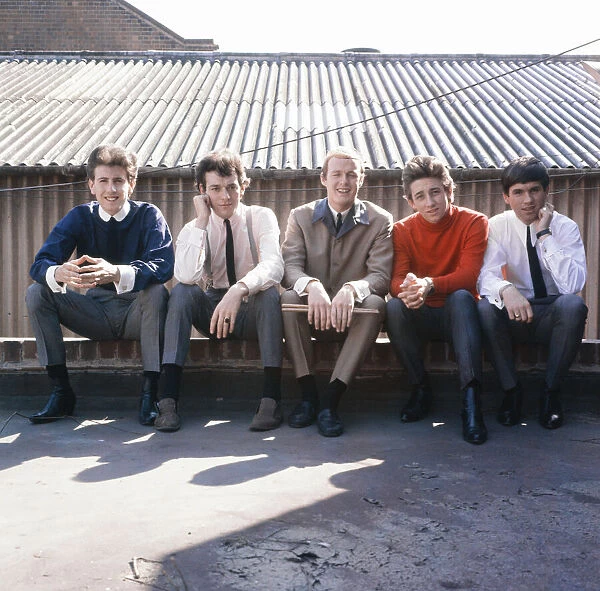 Manchester pop group The Hollies left to right: Graham Nash, Allan Clarke, Bobby Elliott