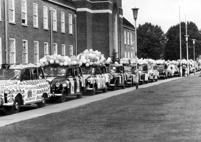 Framed Print : Manchester Taxi Drivers Organisation for Handicapped Children Framed Print : Manchester Taxi Drivers Organisation for Handicapped Children