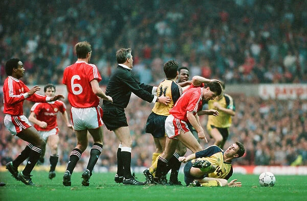 Manchester United 0 v. Arsenal 1. 20th October 1990