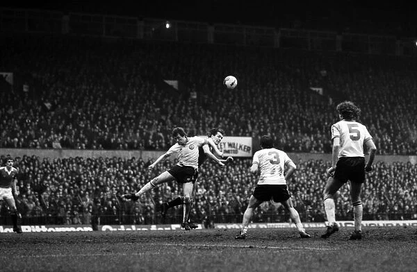 Manchester United 0 v. Leeds United 1. Division One Football. February 1981 MF01-37-012