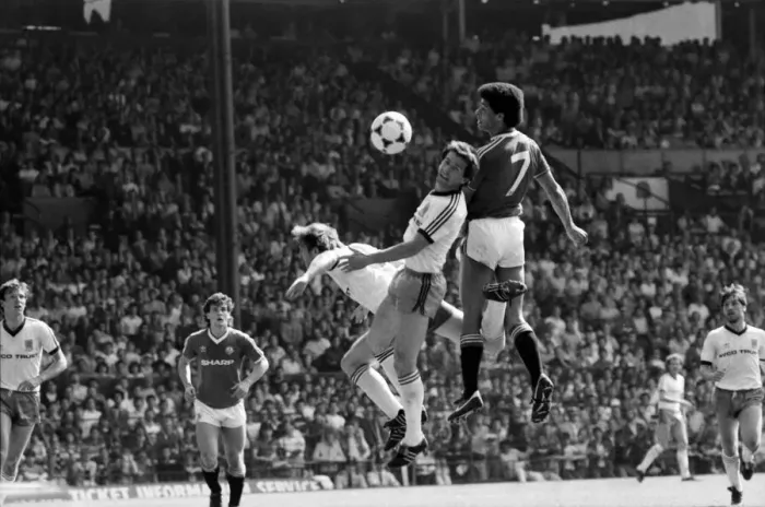 Framed Print : Manchester United 0 v. West Ham 0. April 1984 MF15-08-018 Framed Print : Manchester United 0 v. West Ham 0. April 1984 MF15-08-018
