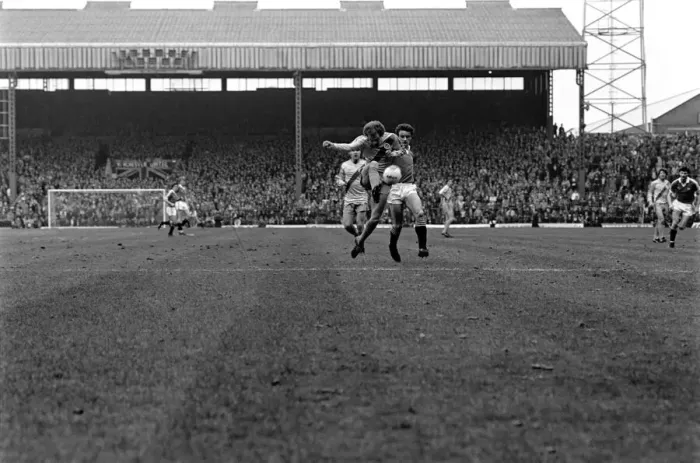 Framed Print : Manchester United 1 v. Crystal Palace 0. Division One Football. April 1981 MF02-12-022 Framed Print : Manchester United 1 v. Crystal Palace 0. Division One Football. April 1981 MF02-12-022