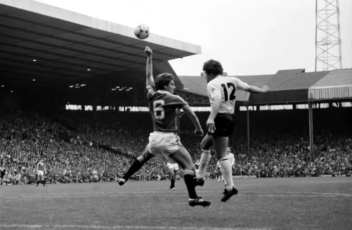 Framed Print : Manchester United 1 v. Swansea 0. Division 1 Football. September 1981 MF03-20-050