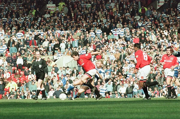 Manchester United 2-0 QPR, FA Cup Quarter Final match action, Old Trafford